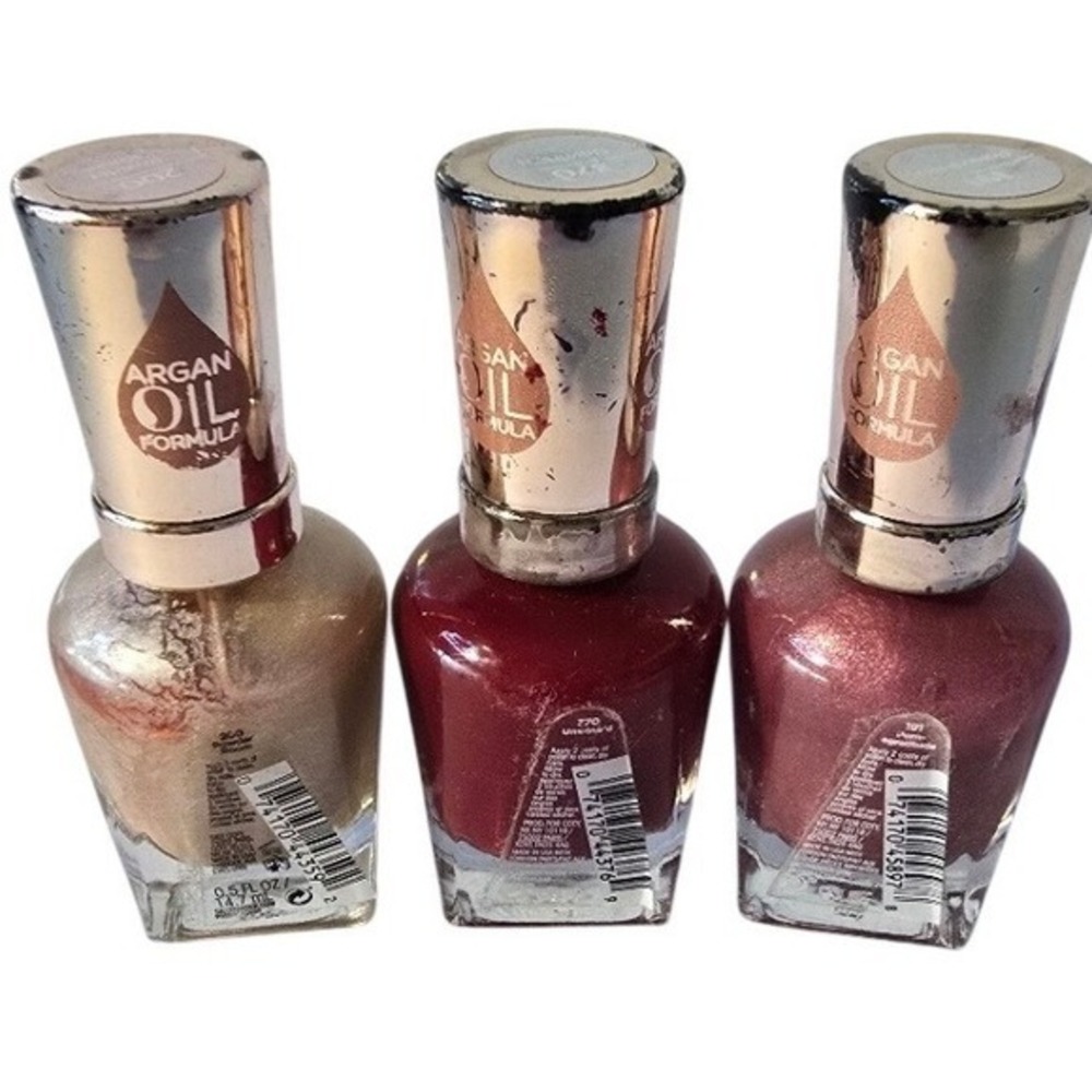 Sally Hansen Color Therapy Nail‎ Polish Trio Argan Oil Formula 200 270 191
